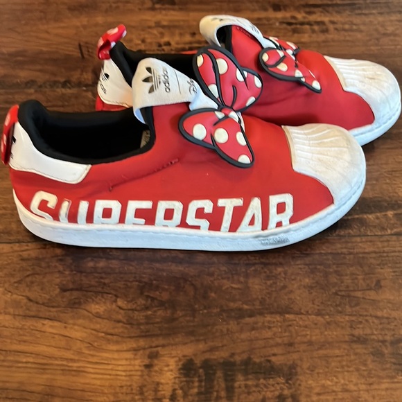 ADIDAS ORIGINALS X DISNEY MICKEY SUPERSTAR 360 SHOES KIDS size youth3 - Picture 3 of 5